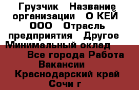 Грузчик › Название организации ­ О’КЕЙ, ООО › Отрасль предприятия ­ Другое › Минимальный оклад ­ 25 533 - Все города Работа » Вакансии   . Краснодарский край,Сочи г.